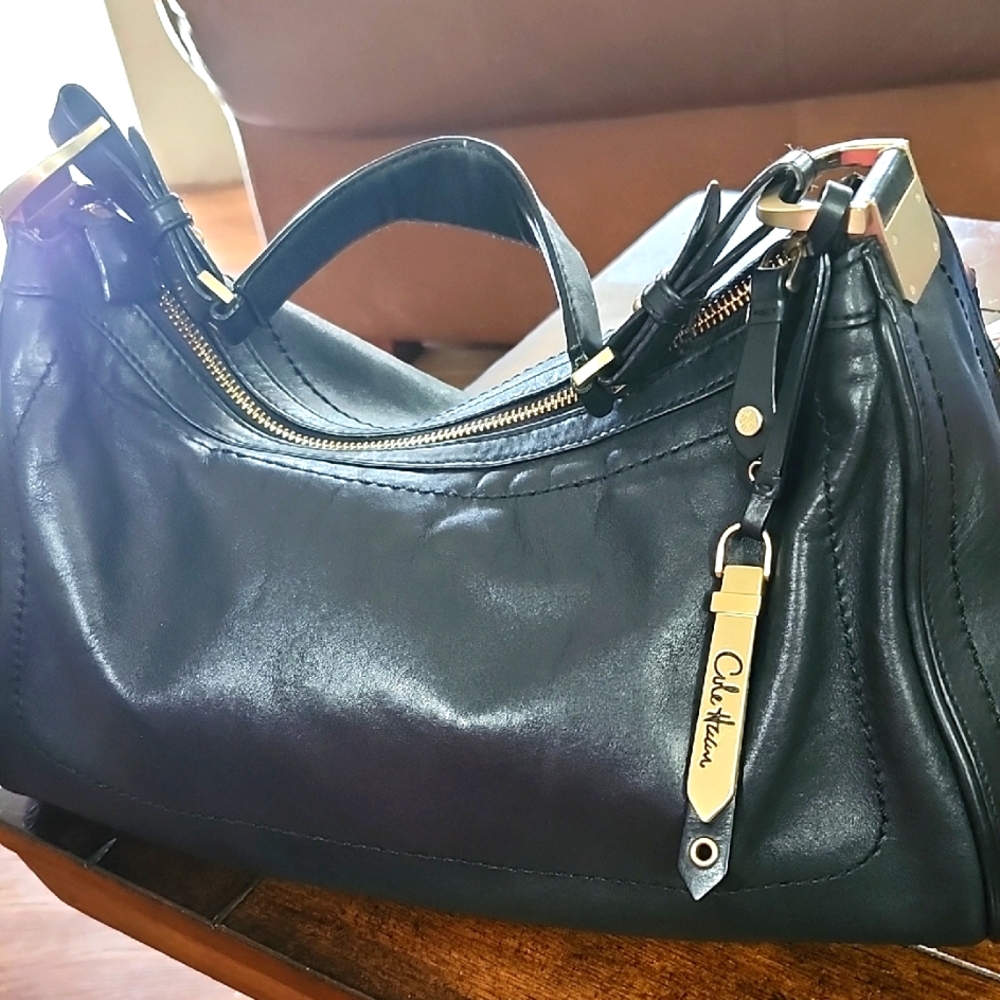 Calvin Klein Black Leather Women's Bag